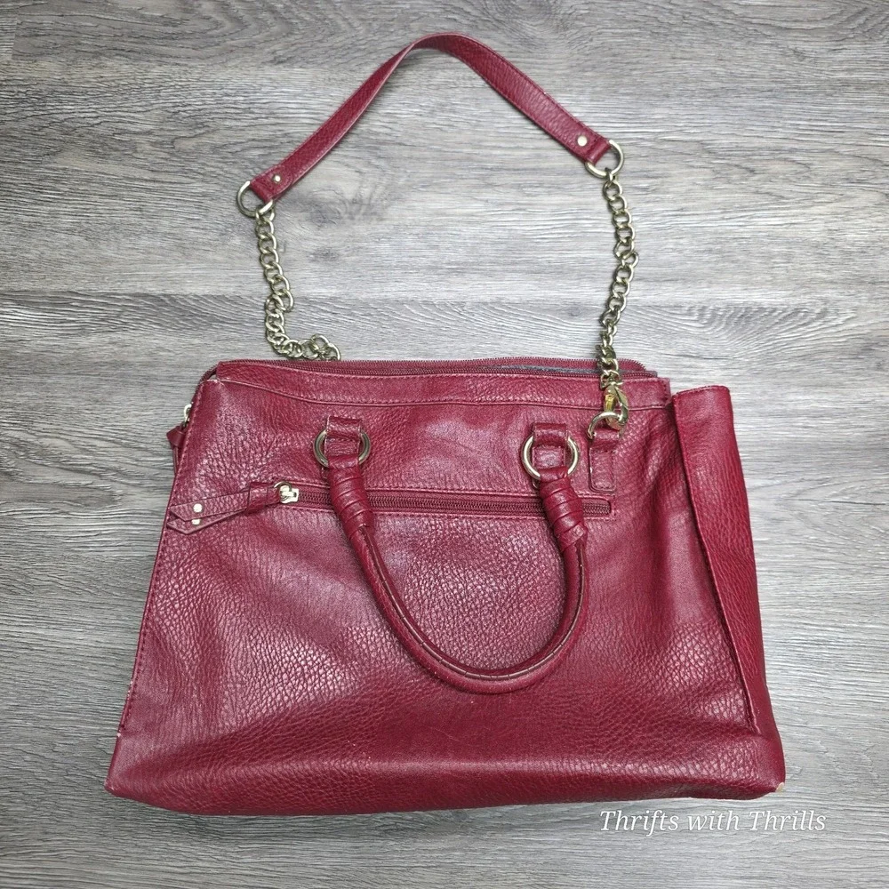 Olivia and Joy Beautiful Red Satchel Pocketbook
